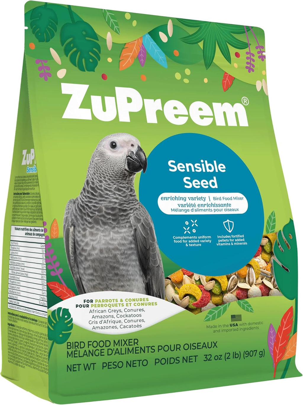 ZuPreem FruitBlend Parrot & Conure Food, Uniform Bird Food, M/L, 3.5 lb - Image 15
