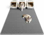 Pieviev Cat Litter Mat Double Layer Waterproof Urine Proof Trapping Mat 1 Pack (30''X24'', Brown) - Image 12