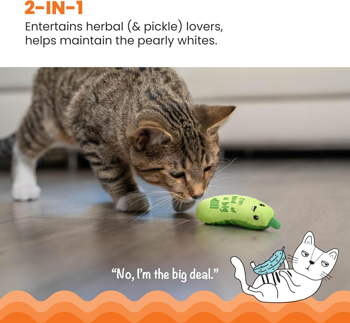 Catstages 6.5 inch plush kicker toy for indoor cats
