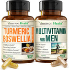 Vimerson Health Boswellia turmeric and men's multivitamin supplement bundle