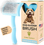 Slicker Brush for Dogs - Long Pin for Poodles, Doodles & Long Haired Dogs, Deshedding & Dematting Tool, Slicker Dog Brushes for Grooming (Coral, Flat Large) - Image 12