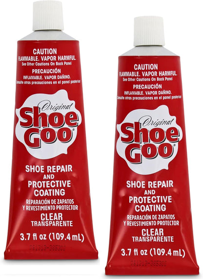 SOF SOLE Original Shoe Goo - 3.7 fl oz Tube - Clear Shoe Glue - Repairs Soles, Heels, Patches Small Holes - Bonds on Contact, Dries Within 24 Hrs, Waterproof - Works on Leather, Rubber, Vinyl, Canvas - Image 9