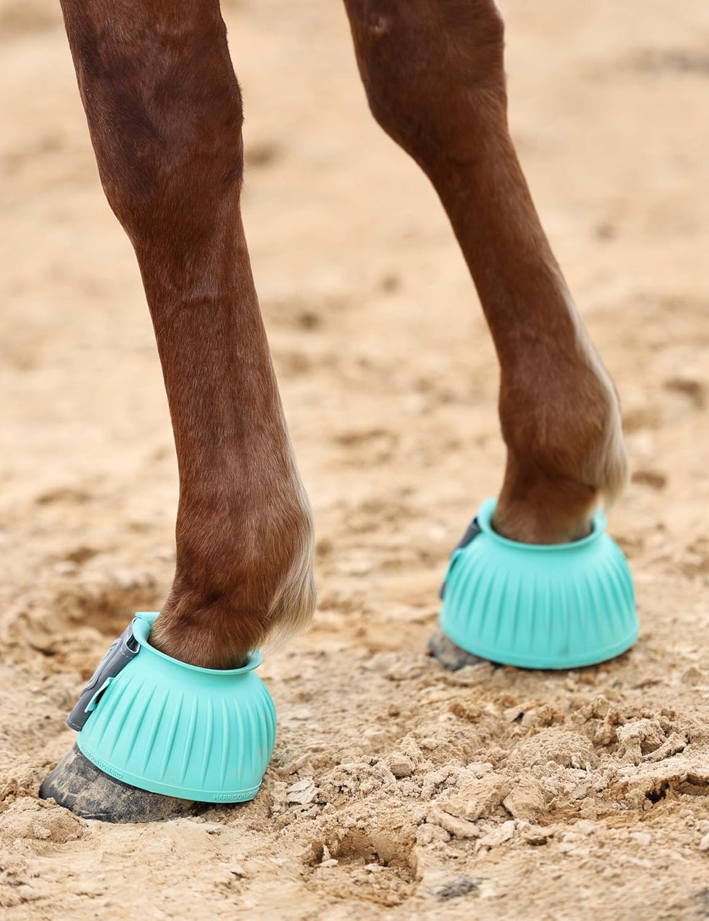 Ergonomic equine overreach boots for coronary band and heel bulb safety