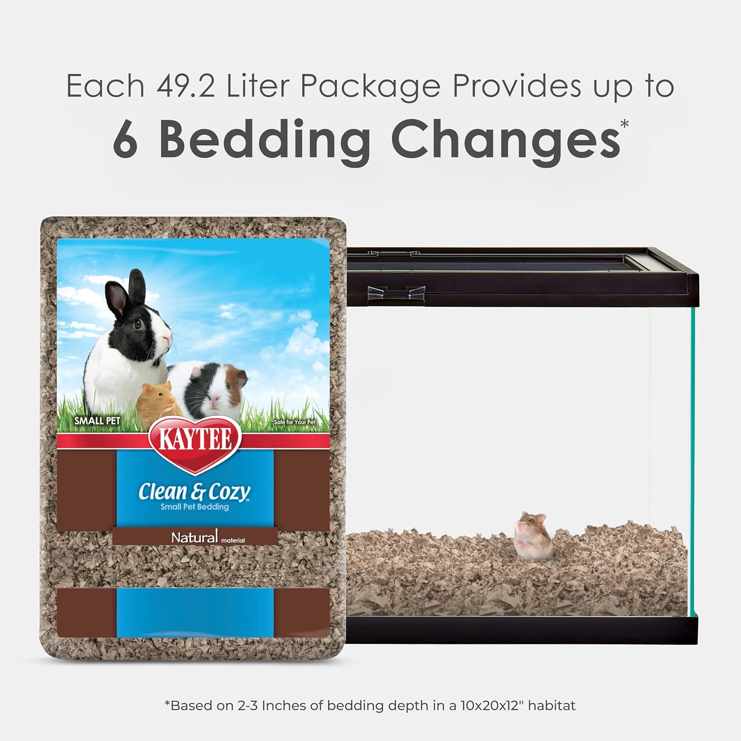 Kaytee small animal bedding bag packaging details