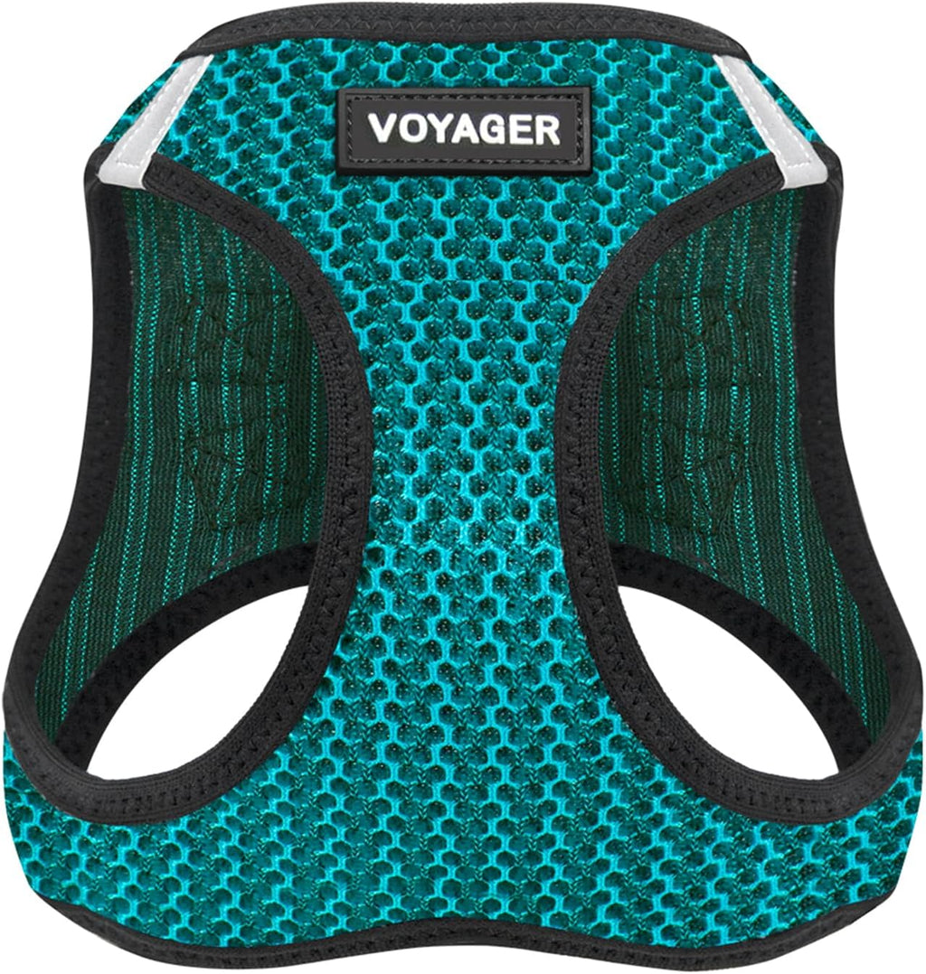 Best Pet Supplies - All Weather Mesh / Plush, Reflective, No Pull Harness for Small, Medium Dogs, Cats - Secure with Hook & Loop Fastener, Buckle, Double D-Rings - Black/Black Trim, S - Image 13