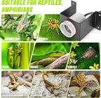Trakem reptile enclosure heating lamp holder kit with mounting screws
