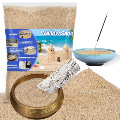Rainflow fine yellow quartz sand front view packaging