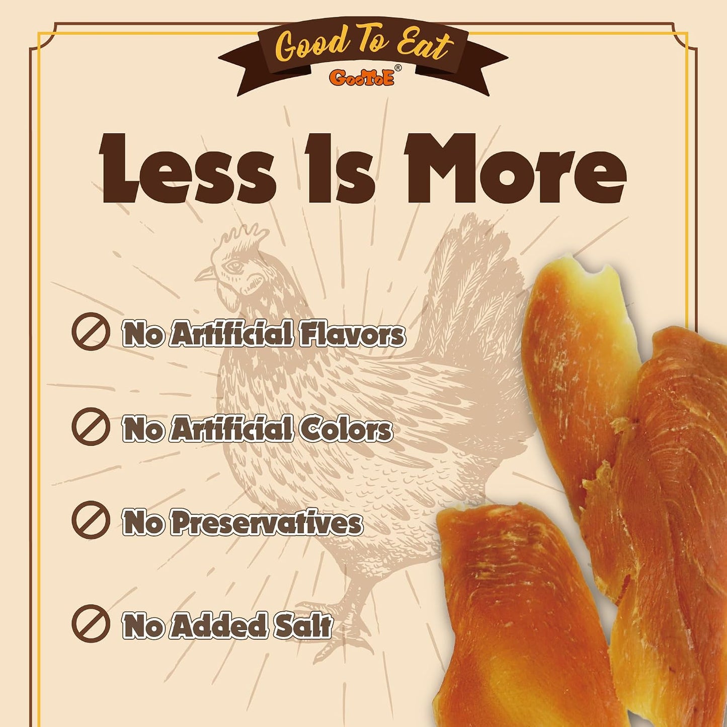 Hypoallergenic chicken jerky treats for dog training