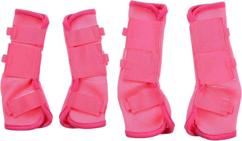 LEAFOREST authentic imported equine leg protective boots in deep blue color.