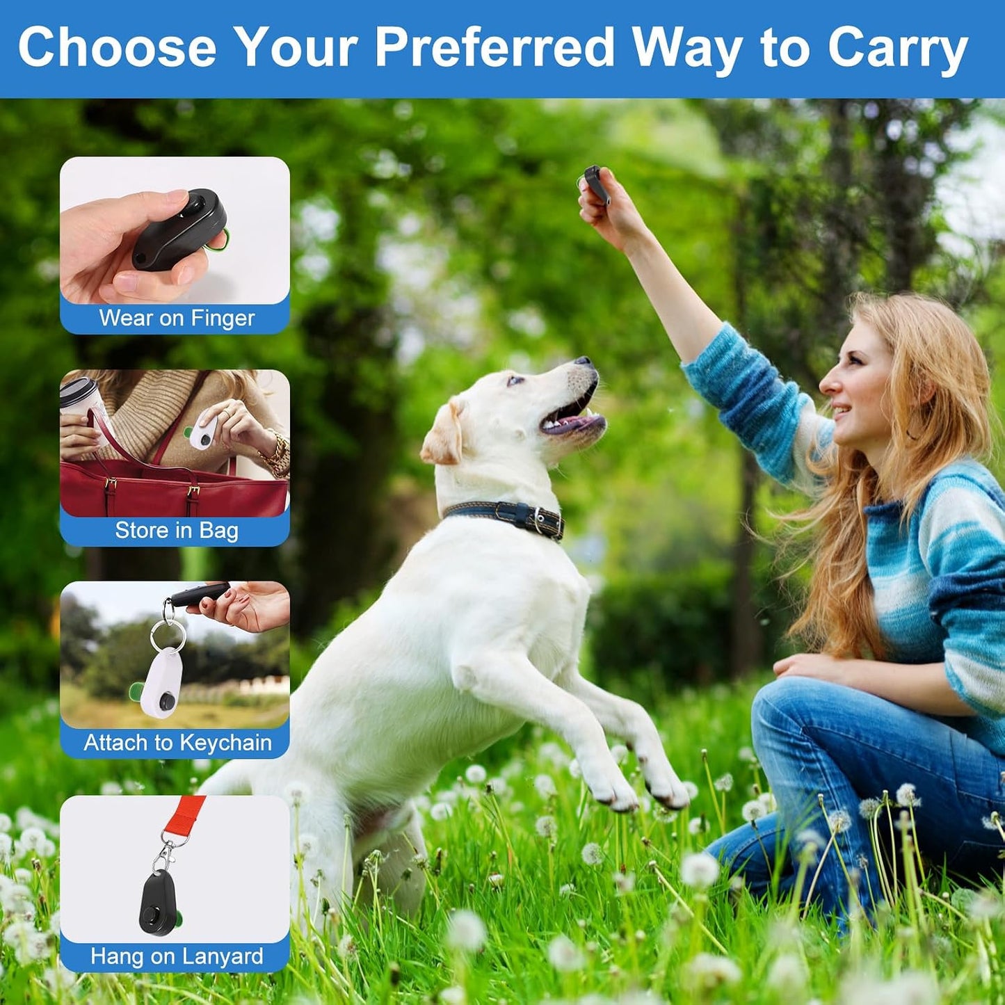 BARKIE behavior training accessory for dogs showing compact pocket size