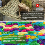 Qwr bearded dragon swing bed showing soft flannel texture