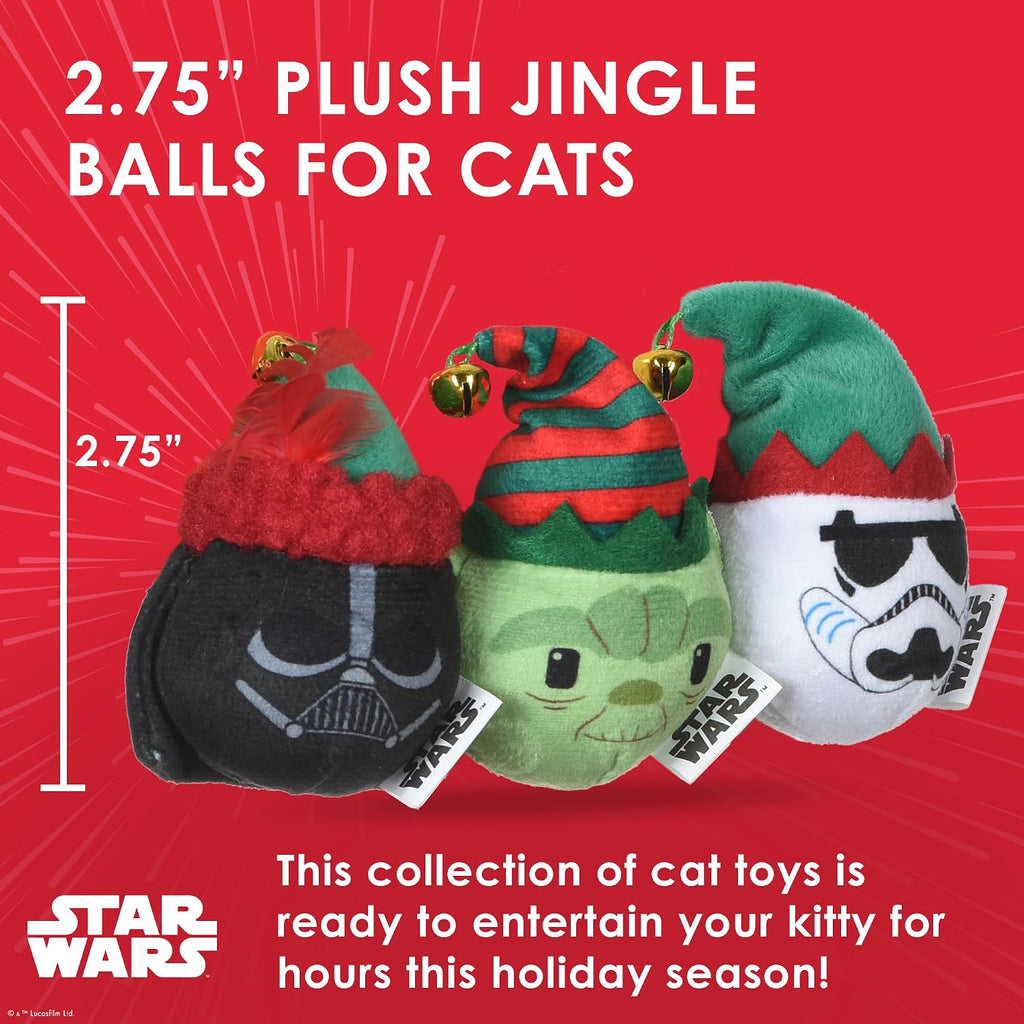 Star Wars for Pets three pack collection showing interactive bells and teaser feathers