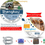 Two natural plant-based flea collars for small dog breeds