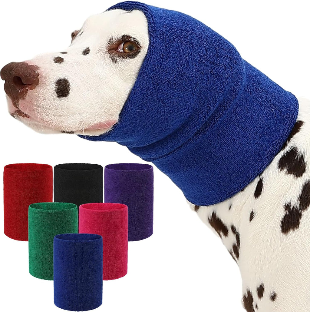 AOOLMOL pet snood used as a warm winter hat protecting ears from cold drafts.
