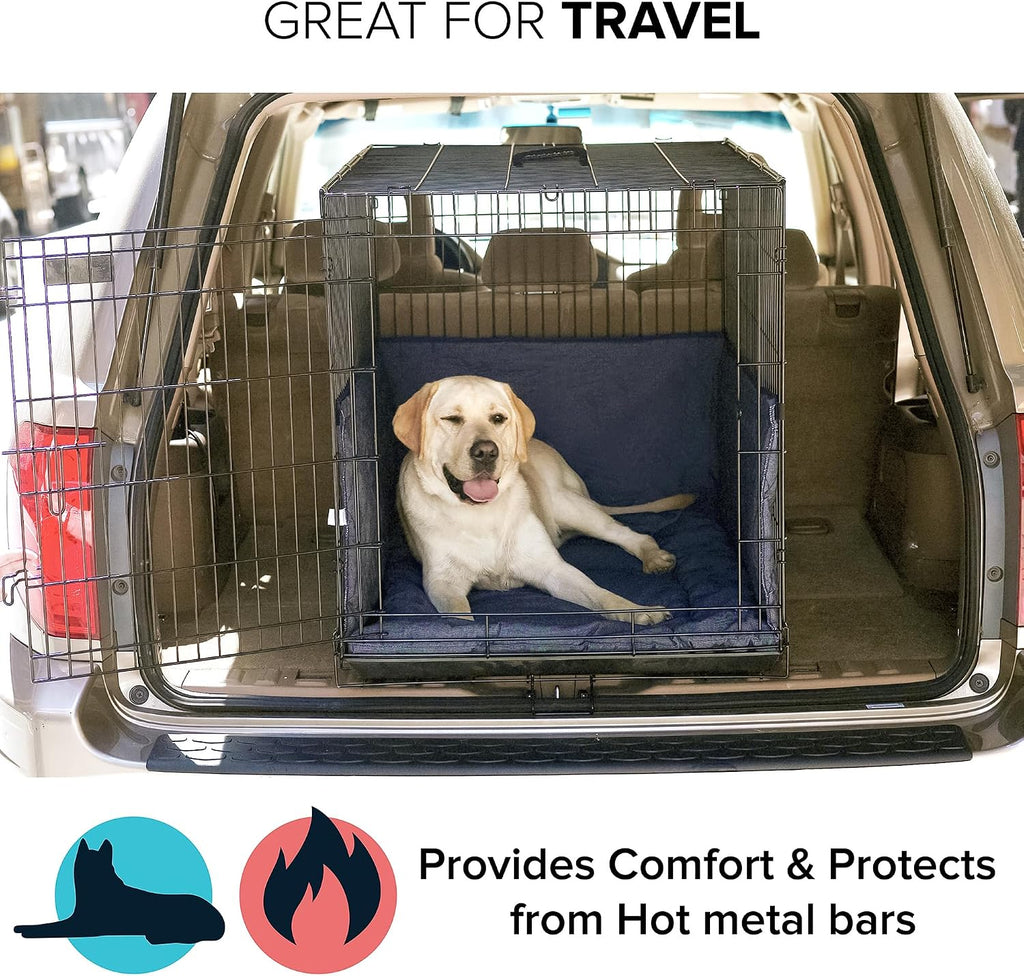 Pet Dreams machine washable dog bed mat and bumper after laundry testing