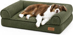 FUKUMARU Dog Couch Bed, Corduroy Cozy Cat Bed for Indoor Cats with Washable Cover, 28in Waterproof Orthopedic Dog Beds Sofa for Small Dogs and Large Cats, Cute Warm Cotton Pet Sofa, Green - Image 11
