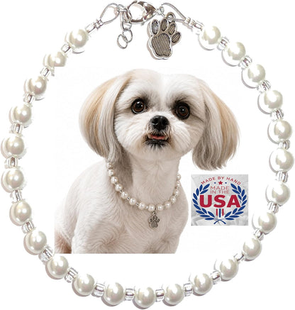 Premium cat eye beaded pet jewelry collar designed for small to medium domestic pets