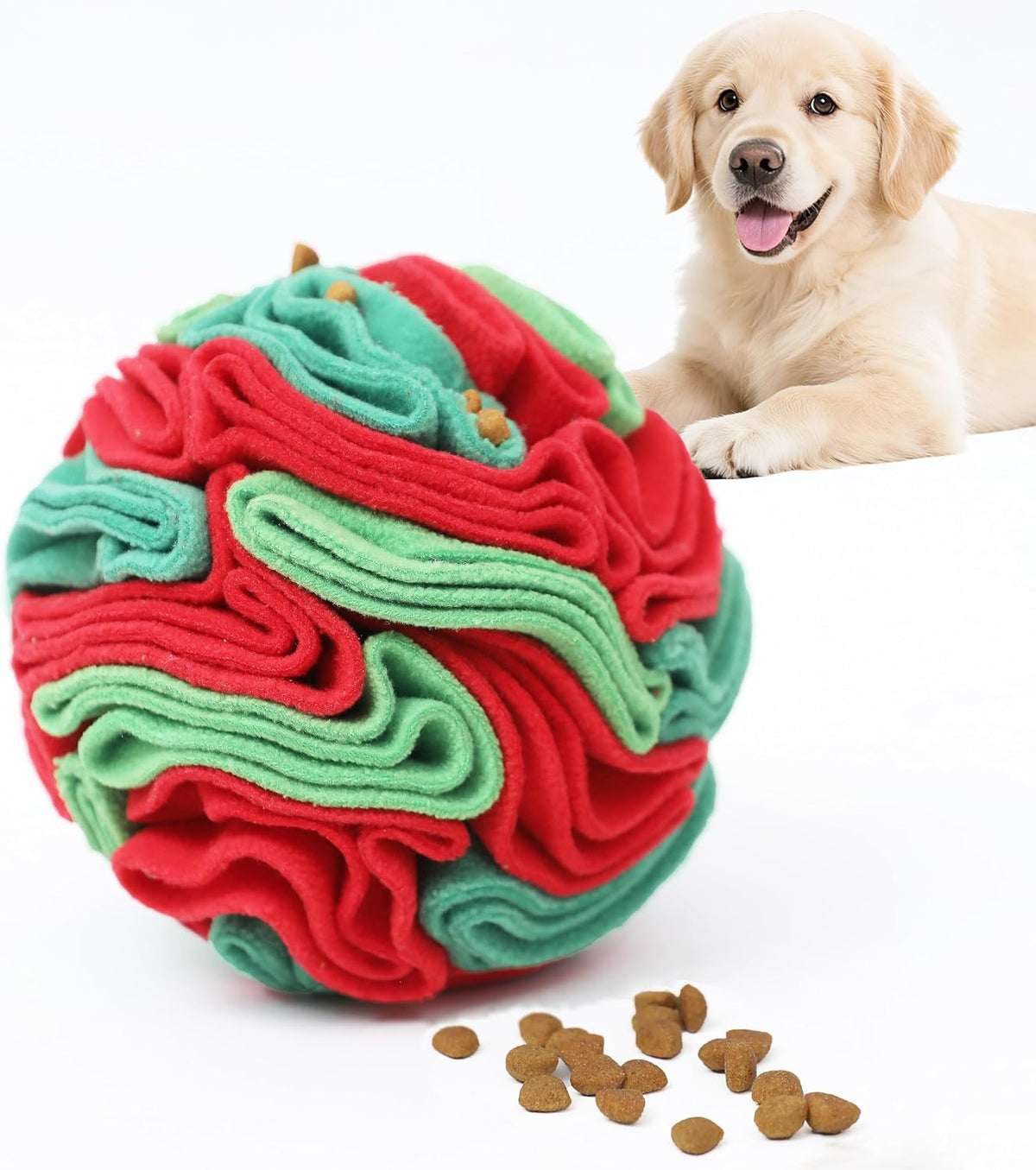Close up of non-toxic polar fleece material on Ablechien toy