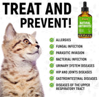 Golden Paw natural antibiotic for dogs and cats with detailed dosage instructions