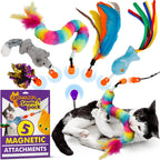 Packaging view of the authentic Cat Amazing Snatch heavy duty interactive feline toy