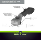 Close up of FurExtender button on Furminator tool