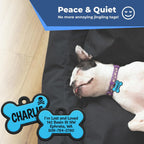 GoTags soundless dog tag engraved personalized silent pet tag double sided