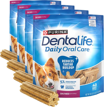 DentaLife Daily Oral Care Dog Treats for Small and Medium Dogs, Chewy Dental Treat to Freshen Breath and Fight Tartar, Chicken Flavor - 40 ct. Pouch - Image 11