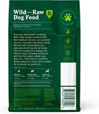 Huntaway frozen dog food packaging bag design