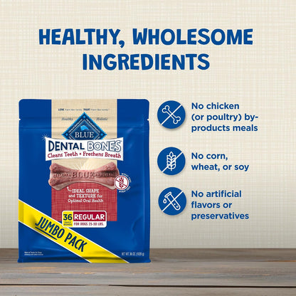 Nutritional facts panel for Blue Buffalo regular dental treats
