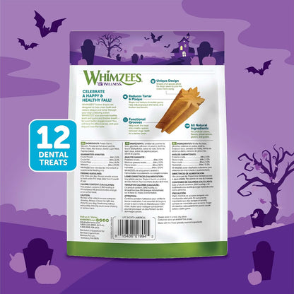 Whimzees small dog dental treat pumpkin shape
