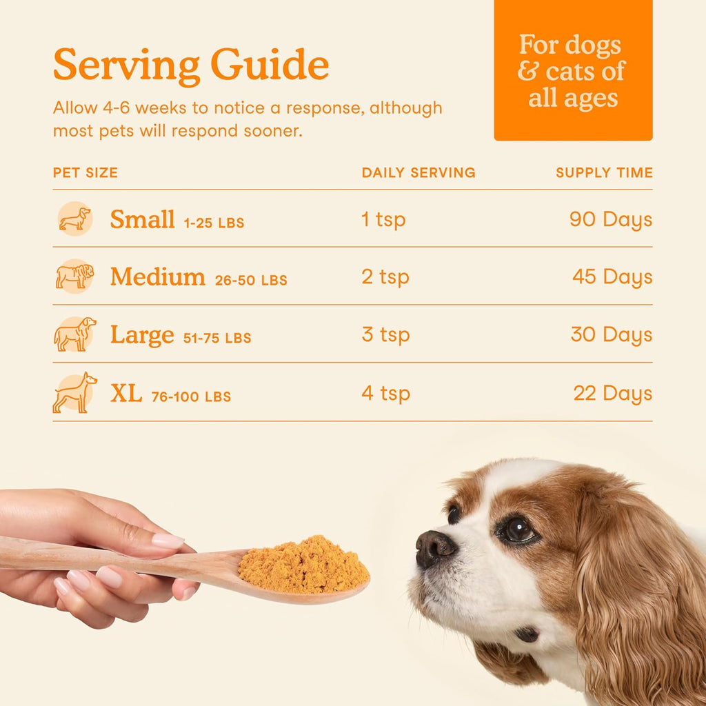 Fera Pets Pumpkin Plus powder mixed into pet food