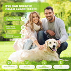 Aloevia oral care powder for fresh dog breath with natural green tea and probiotics ingredients