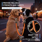 Tangle free 360 degree rotating connector on the Kruz Pet double dog leash