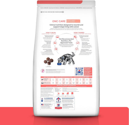 Hill's Prescription Diet ONC Care chicken flavor kibble close up