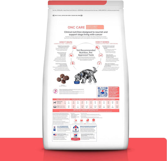 Hill's Prescription Diet ONC Care chicken flavor kibble close up