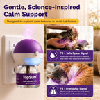 TopSum feline calming refills showing six month supply for pet anxiety relief
