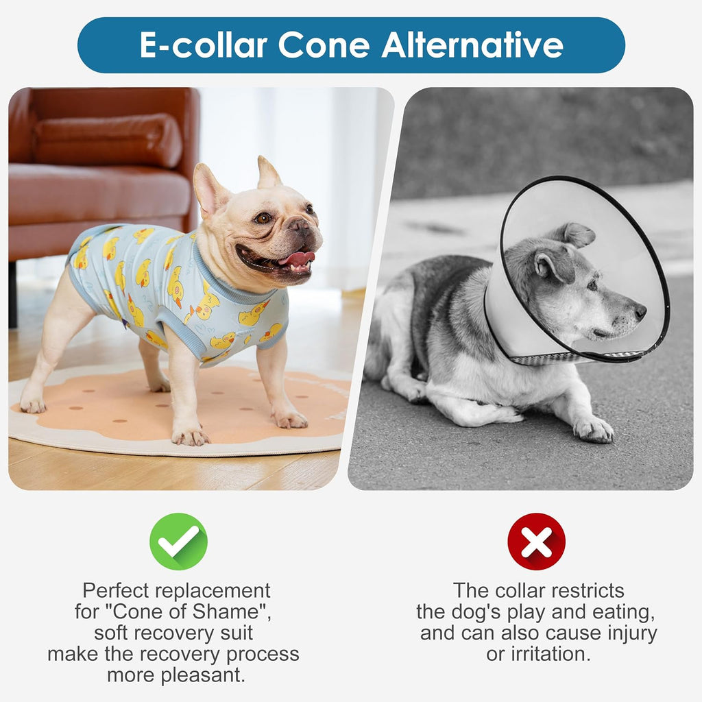 Cyeollo medical pet clothing showing close up details of the premium stitching and fabric texture