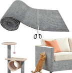 Srebay light gray cat scratch mat front view