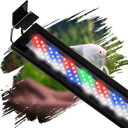 Led Aquarium Light, Full Spectrum Fish Tank Lights, 55/75 Gallon Freshwater Fishtank Hood Lighting for Grow Fish, Plants, Adjustable from 48 to 54 Inch - Image 12
