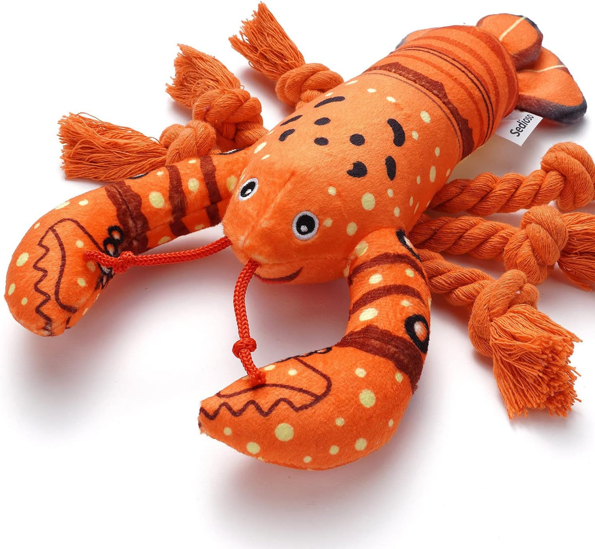 Sedioso imported dog plush toy texture details for teeth cleaning