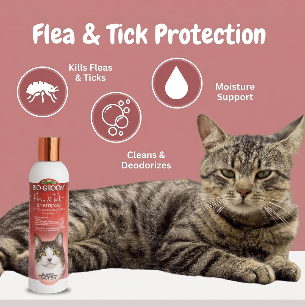 Bio-Groom protein lanolin enriched flea shampoo for dogs showing dilution instructions