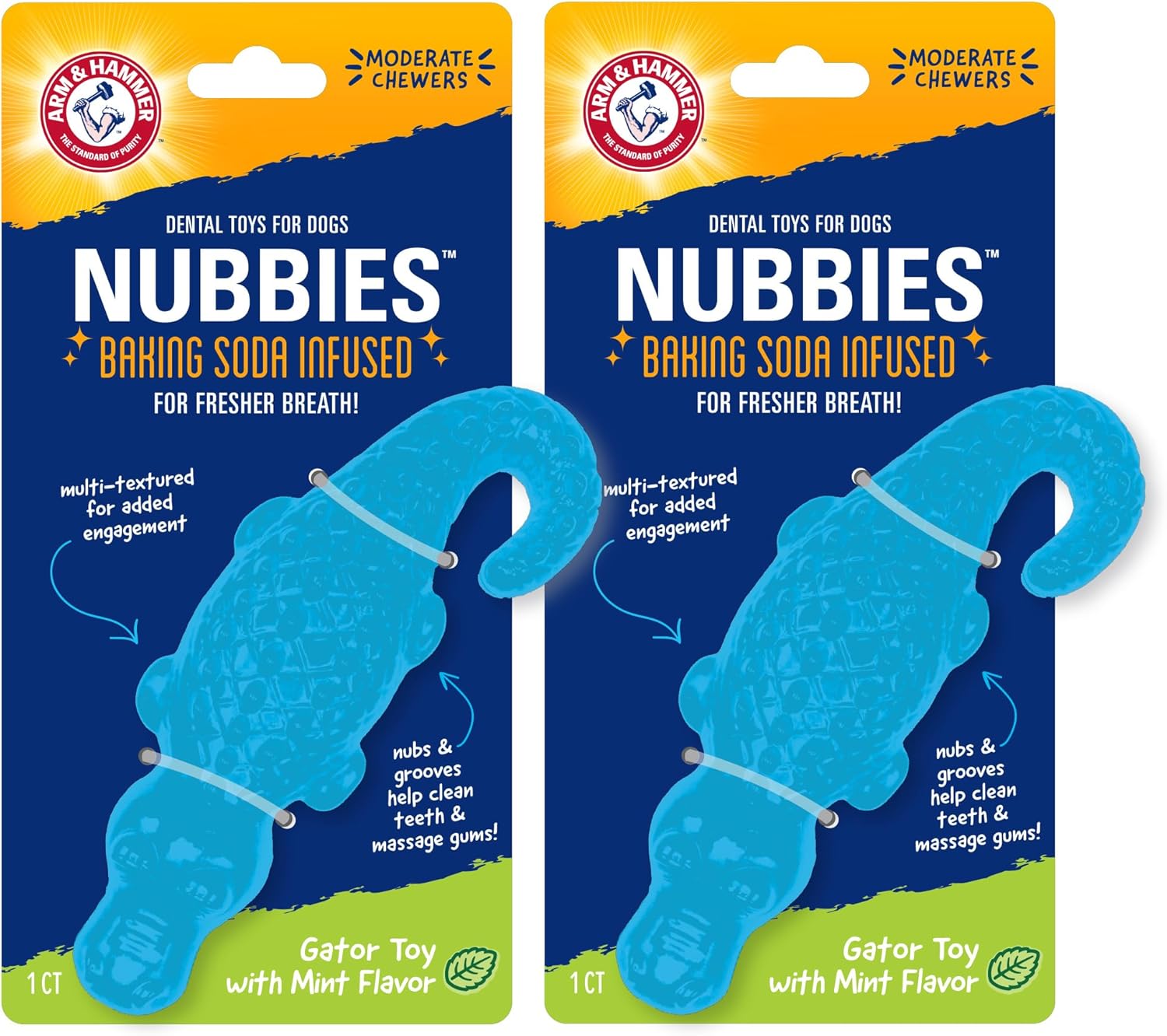Arm and Hammer Nubbies T-Bone Dental Dog Chew Toy with Peanut Butter Flavor, TPR Nubs Clean Teeth and Gums, Durable Nylon Chew for Aggressive Chewers, Helps Reduce Plaque and Tartar - Image 13