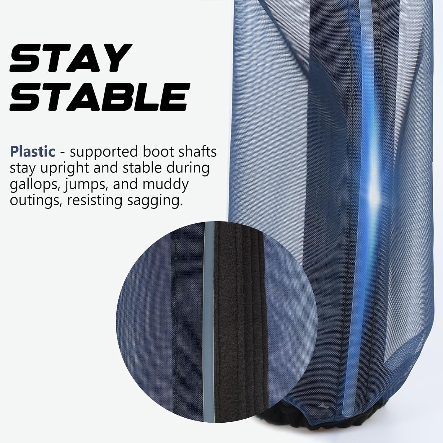 Durable horse fly shoes with full length hook and loop closure design