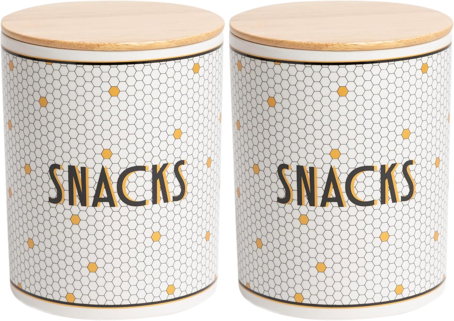 Pearhead Bone Apptit Ceramic Dog Treat Jar with Airtight Wooden Lid - Cute & Stylish Pet Treat Canister Keeps Dog Snacks Fresh - Durable, Easy-to-Clean Design, Kitchen Counter Dcor, 4 Cup / 32 oz - Image 10