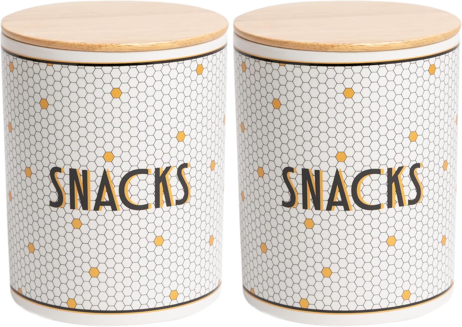 Pearhead Bone Apptit Ceramic Dog Treat Jar with Airtight Wooden Lid - Cute & Stylish Pet Treat Canister Keeps Dog Snacks Fresh - Durable, Easy-to-Clean Design, Kitchen Counter Dcor, 4 Cup / 32 oz - Image 10