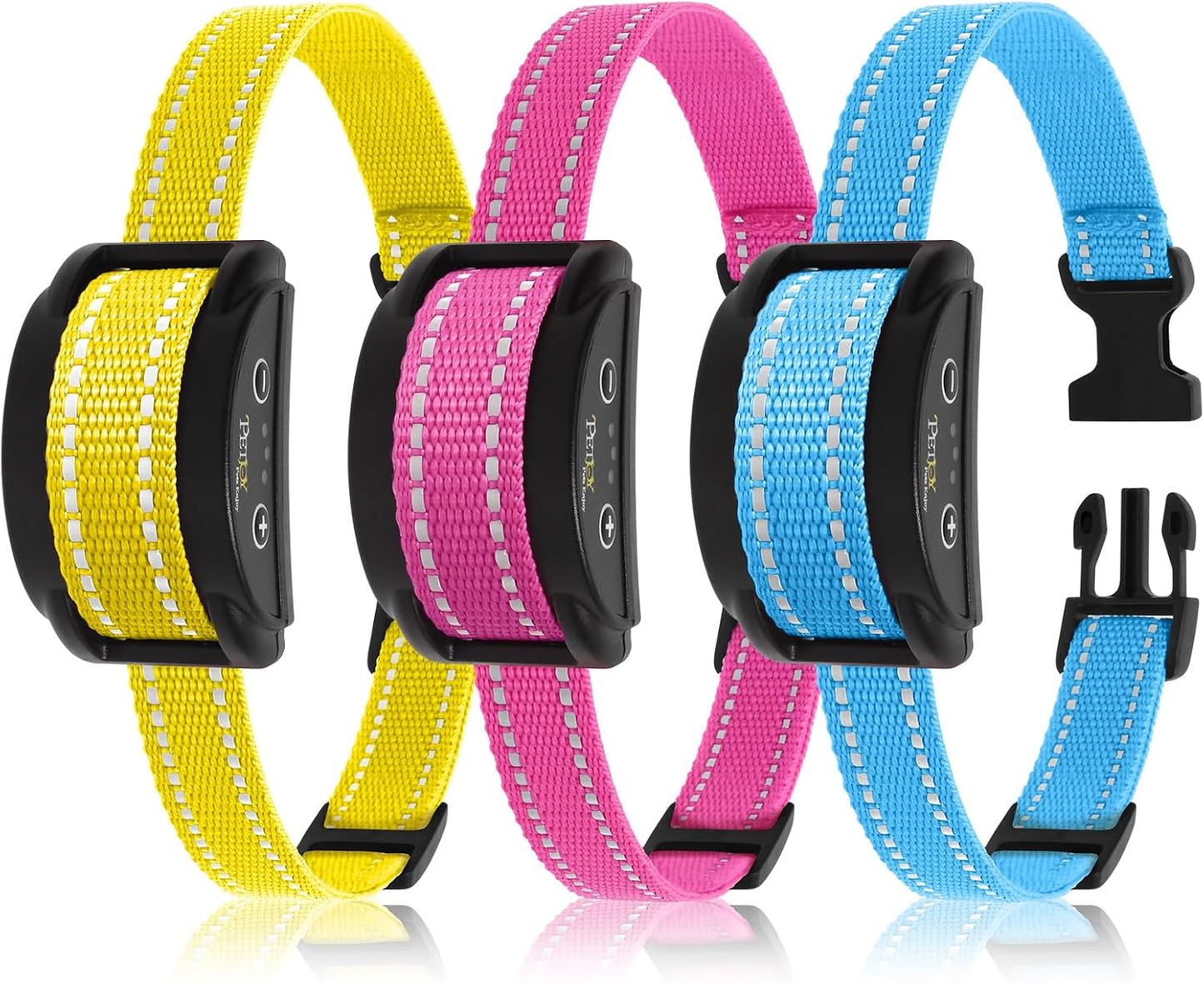 PetJoy Dog Bark Collar 3 Pack front view for training