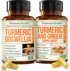 Vimerson turmeric curcumin boswellia supplement bundle 120 vegan capsules