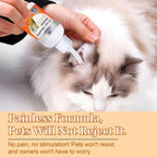 Side profile of Tovaginsh 60ml pet ear cleaner bottle