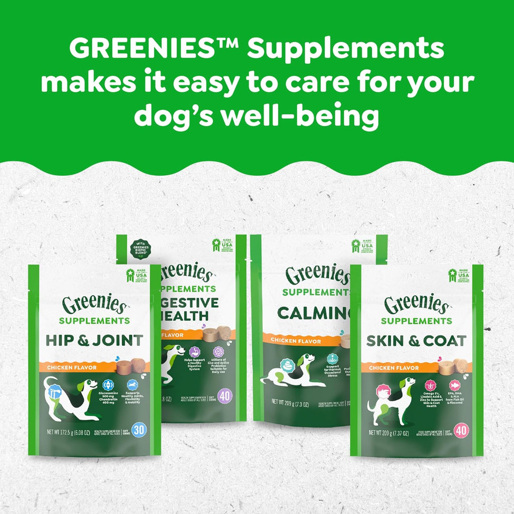 Greenies Supplements Calming Chews for Dogs Chicken Flavor, Dog Calming Chews, 7.3 oz. Container of 40 Count - Image 13