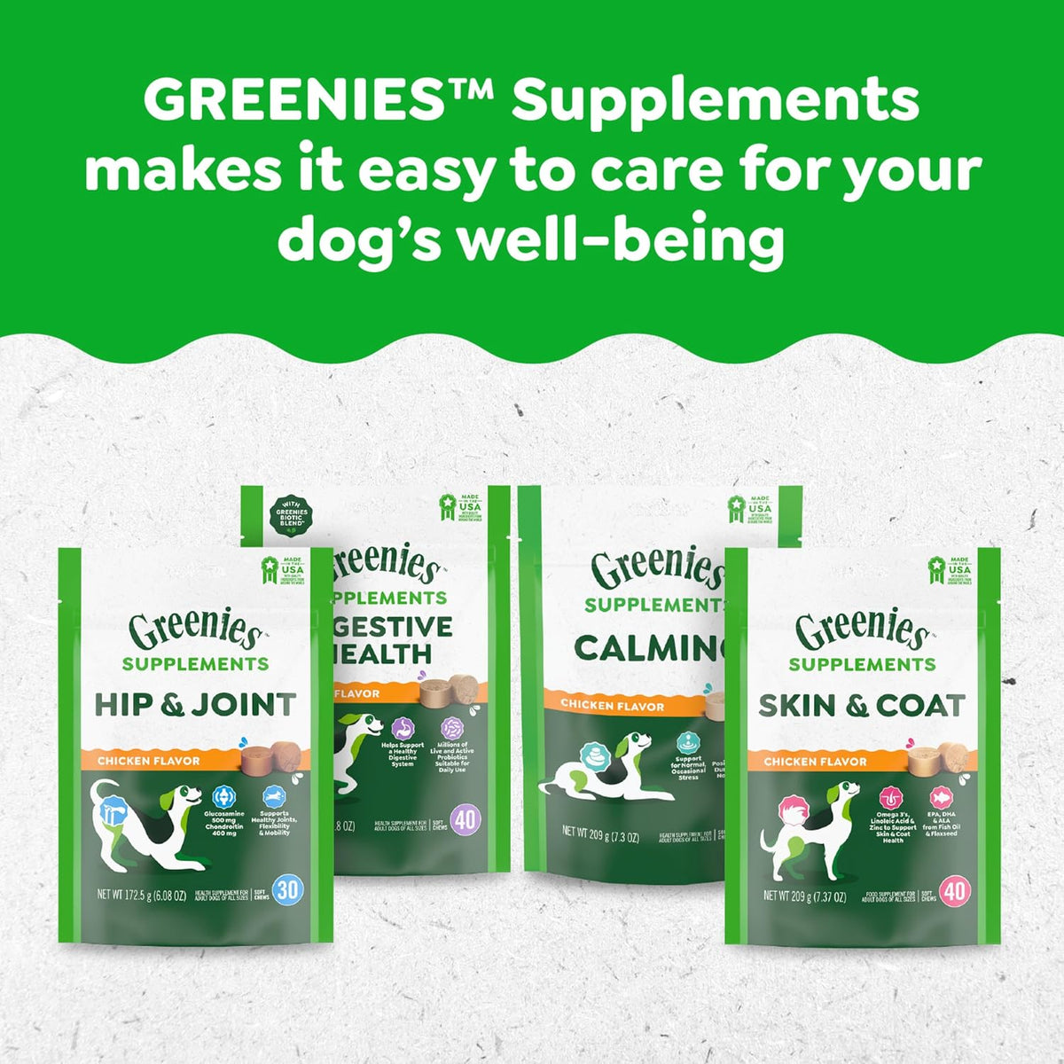 Greenies Supplements Calming Chews for Dogs Chicken Flavor, Dog Calming Chews, 7.3 oz. Container of 40 Count - Image 13